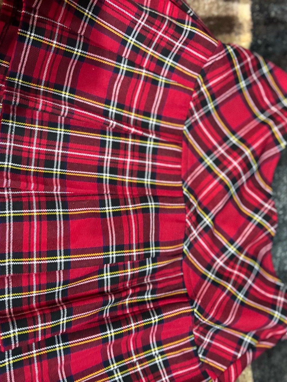 Red Plaid Women's Skirt